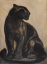 Paul JOUVE (1878-1973) - Sitting black panther